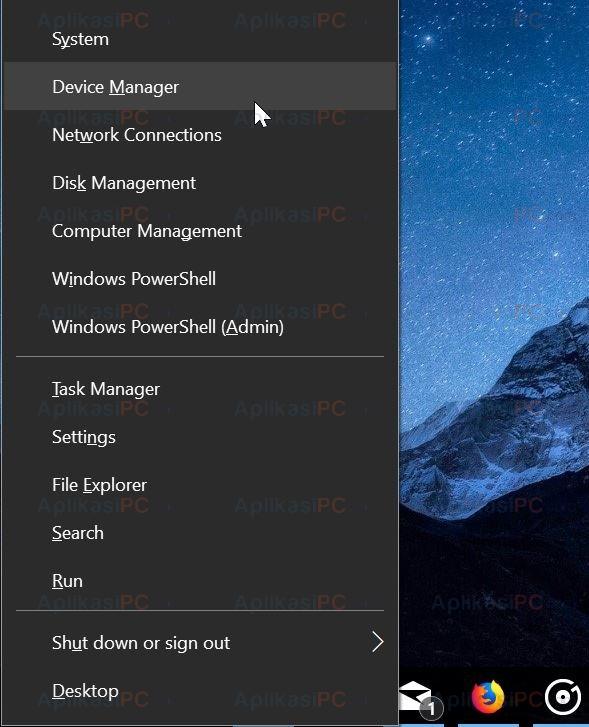 Membuka Device Manager