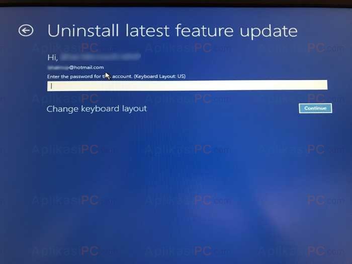 Password Uninstall Update Windows 10