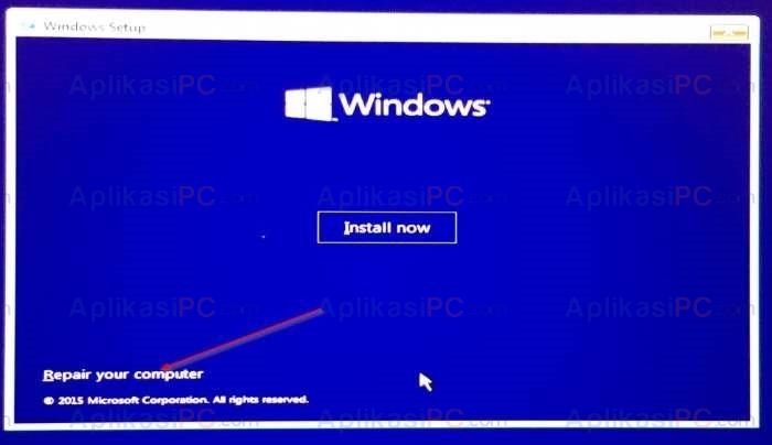 Repair Your Computer - Windows 10
