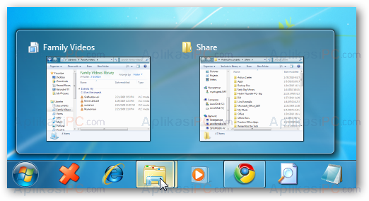 Thumbnail Taskbar Windows 7