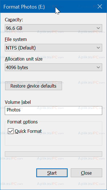 Format File Explorer