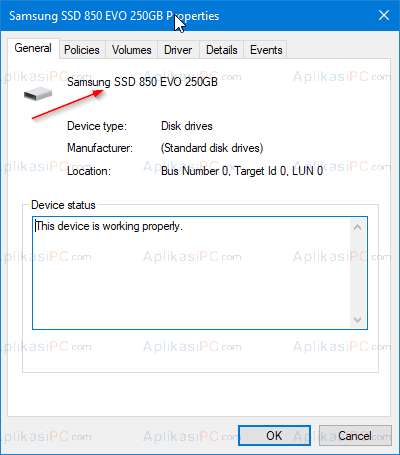 SSD Device Properties