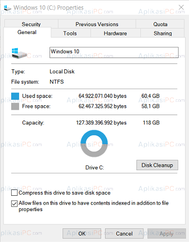 Disk Properties