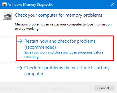 Windows Memory Diagnostic