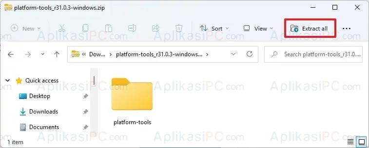 Extract file ZIP Windows 11