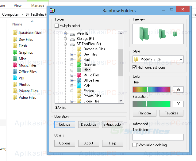 Rainbow Folder