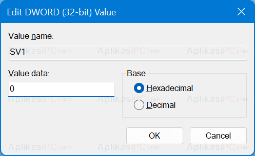 Regedit - Mengubah DWORD (32-bit) Value